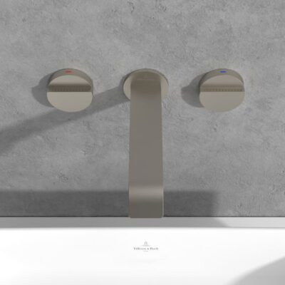 Villeroy & Boch Dawn wastafelkraan met AquaSmart nikkel geborsteld TVZ10600200064 9