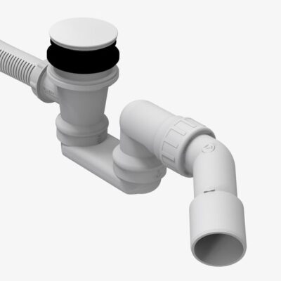 Villeroy & Boch Embrace badafvoer met overloop complete set wit U90959201 5