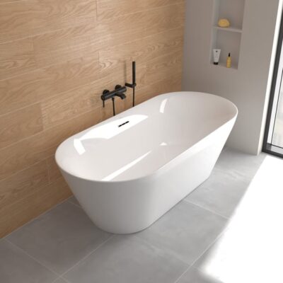 Villeroy & Boch Embrace eengreeps opbouw badmengkraan 2 verbruikers mat-zwart TVT108001000K5 6