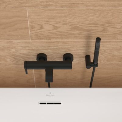 Villeroy & Boch Embrace eengreeps opbouw badmengkraan 2 verbruikers mat-zwart TVT108001000K5 7