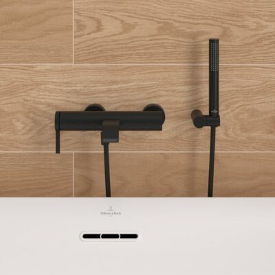 Villeroy & Boch Embrace eengreeps opbouw badmengkraan 2 verbruikers mat-zwart TVT108001000K5 8