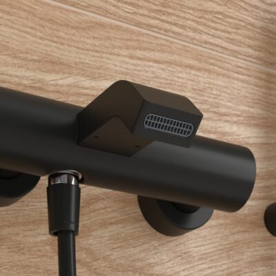 Villeroy & Boch Embrace eengreeps opbouw badmengkraan 2 verbruikers mat-zwart TVT108001000K5 9