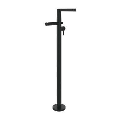 Villeroy & Boch Embrace eengreeps vrijstaande badmengkraan mat-zwart TVT108003000K5 10