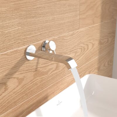 Villeroy & Boch Embrace wastafelkraan met AquaSmart chroom TVT10800200061 4