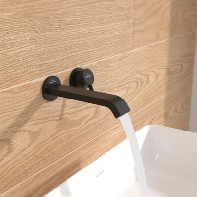 Villeroy & Boch Embrace wastafelkraan met AquaSmart mat-zwart TVT108002000K5 4
