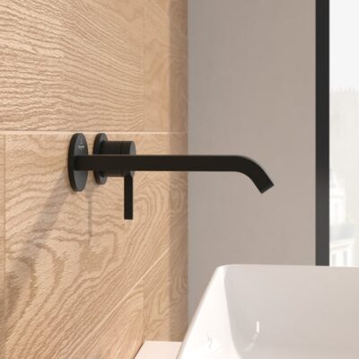 Villeroy & Boch Embrace wastafelkraan met AquaSmart mat-zwart TVT108002000K5 5