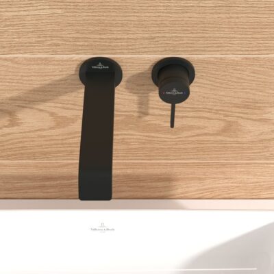 Villeroy & Boch Embrace wastafelkraan met AquaSmart mat-zwart TVT108002000K5 8