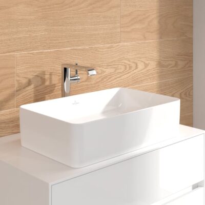 Villeroy & Boch Embrace wastafelkraan met verhoogde kraanlichaam met AquaSmart chroom TVW10800200061 6