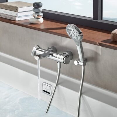 Villeroy & Boch Liberty eengreeps opbouw badmengkraan 2 verbruikers chroom TVT10700100061 4