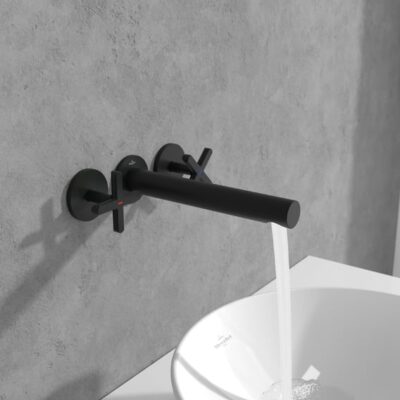 Villeroy & Boch Loop & Friends wastafelkraan met AquaSmart mat-zwart TVZ106012000K5 4