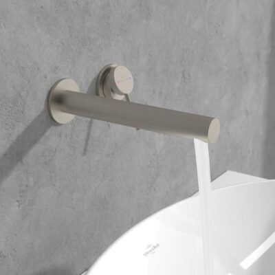 Villeroy & Boch Loop & Friends wastafelkraan met AquaSmart nikkel geborsteld TVZ10601000064 4