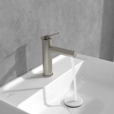 Villeroy & Boch Loop & Friends wastafelkraan nikkel geborsteld TVW10610315364 4