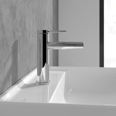 Villeroy & Boch Loop & Friends wastafelkraan met trekstang-afvoergarnituur chroom TVW10610215361 5