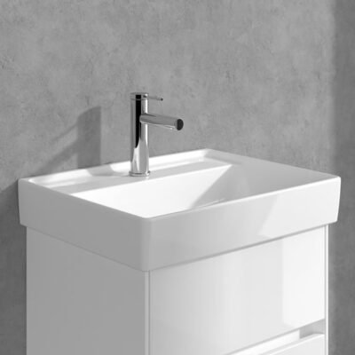 Villeroy & Boch Loop & Friends wastafelkraan met trekstang-afvoergarnituur chroom TVW10610215361 8
