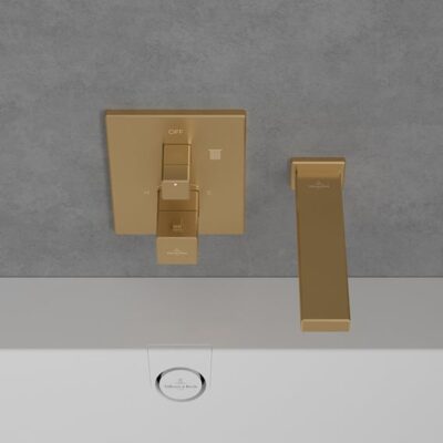 Villeroy & Boch Mettlach thermostaat voor douche 1 verbruiker goud geborsteld TVT12600100076 5