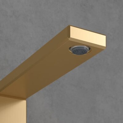 Villeroy & Boch Mettlach tweegreeps inbouw badrand mengkraan goud geborsteld TVT12600200076 7