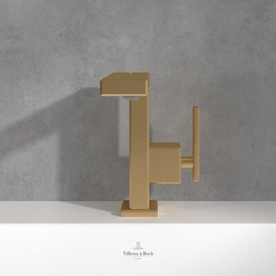 Villeroy & Boch Mettlach wastafelkraan met AquaSmart goud geborsteld TVW12600100076 7