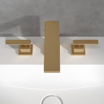 Villeroy & Boch Mettlach wastafelkraan met AquaSmart goud geborsteld TVW12600200076 15