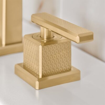 Villeroy & Boch Mettlach wastafelkraan met AquaSmart goud geborsteld TVW12600200076 5