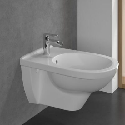 Villeroy & Boch O.novo bidetkraan met trekstang-afvoergarnituur met AquaSmart chroom TVB10420111061 9