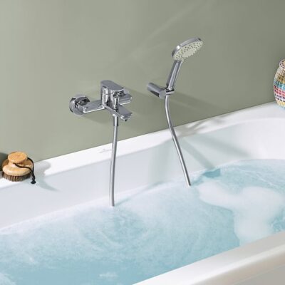 Villeroy & Boch O.novo eengreeps opbouw badmengkraan 2 verbruikers chroom TVT10400100061 7