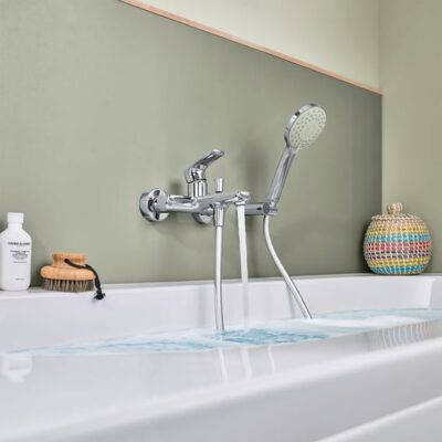 Villeroy & Boch O.novo eengreeps opbouw badmengkraan 2 verbruikers chroom TVT10400100061 8