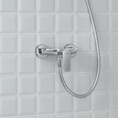 Villeroy & Boch O.novo eengreeps opbouw douchemengkraan 1 verbruiker chroom TVS10400100061 9