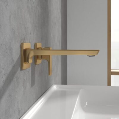 Villeroy & Boch Subway 3.0 wastafelkraan met AquaSmart goud geborsteld TVW11200700076 5