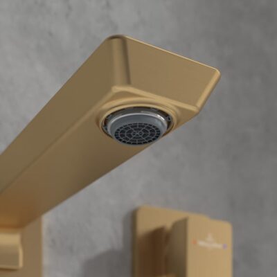 Villeroy & Boch Subway 3.0 wastafelkraan met AquaSmart goud geborsteld TVW11200700076 7