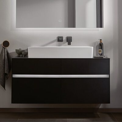 Villeroy & Boch Subway 3.0 wastafelkraan met AquaSmart mat-zwart TVW112007000K5 14