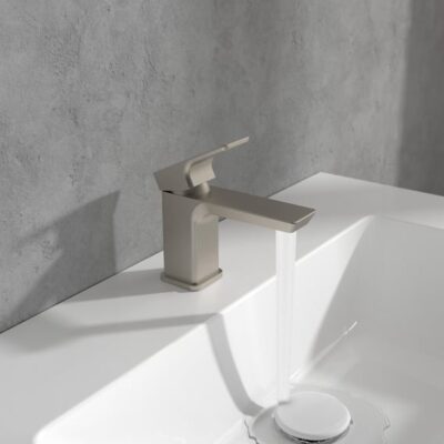 Villeroy & Boch Subway 3.0 wastafelkraan met AquaSmart nikkel geborsteld TVW11200600064 4