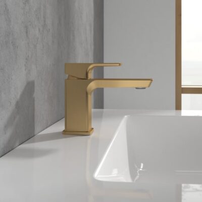 Villeroy & Boch Subway 3.0 wastafelkraan Small met AquaSmart goud geborsteld TVW11200100176 5