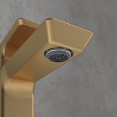 Villeroy & Boch Subway 3.0 wastafelkraan Small met AquaSmart goud geborsteld TVW11200100176 7